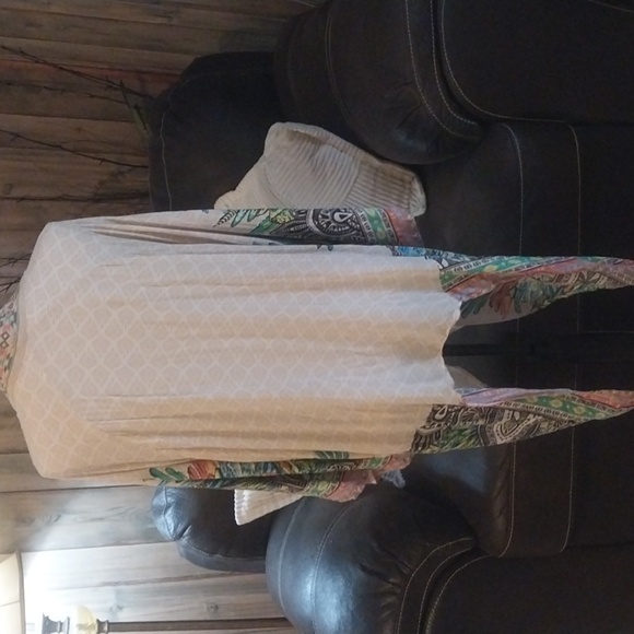 Flying Tomato Bohemian Floral Print Kimono Size S/M - Picture 5 of 8